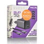 CARGADOR PARED GaN + CABLE 1.5 M USB-C + 4 CLAVIJAS ACER 65W NEGRO NGS